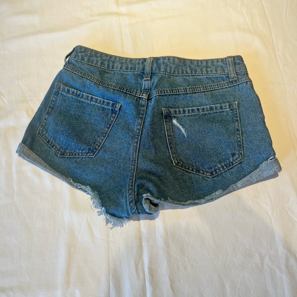 Forever 21 mid-rise denim shorts. Good condition. - Picture 2 of 2